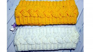 Повязка на голову крючком