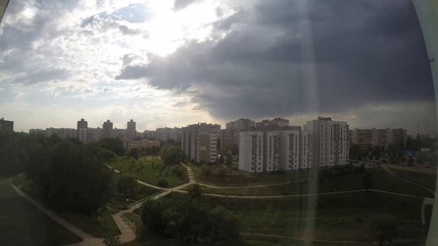 Ну и погодка...Облака из нашего окна