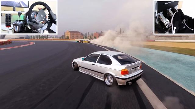 Can we Drift the Drive-Thru?! - Car X Drift Racing BMW E36 Drift Setup (Steering Wheel Gameplay) смотреть онлайн