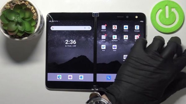 MICROSOFT Surface Duo | Как вставить сим карту и карту памяти в Microsoft Surface DUO