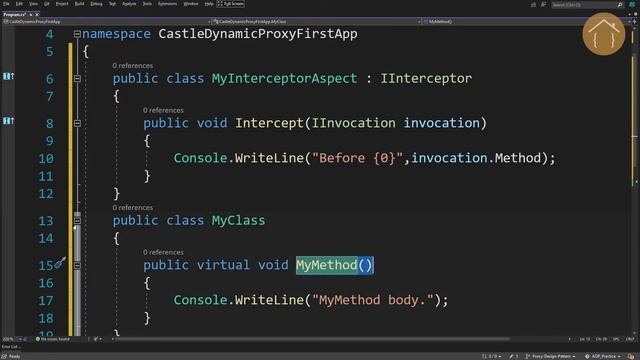 AOP DynamicProxy смотреть онлайн