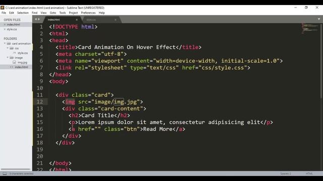 HTML Overlay Text On Image | CSS Animation | CSS Hover Effects смотреть онлайн