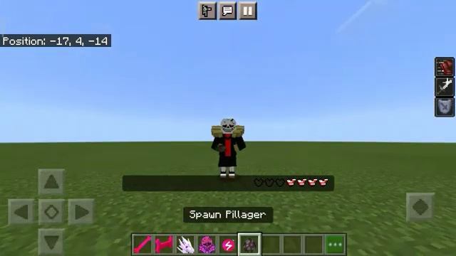 Underfell Sans MORPH Addon Minecaft