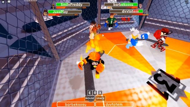 БИТВА 2 на 2 ПРОТИВ ПРО ИГРОКОВ в РОБЛОКС! boxing league Roblox смотреть онлайн