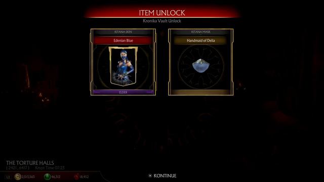 Mortal Kombat 11 - Krypt Event 3 Kitana's Edenian blue skin смотреть онлайн