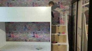 Детская двухъярусная кровать из ЛДСП