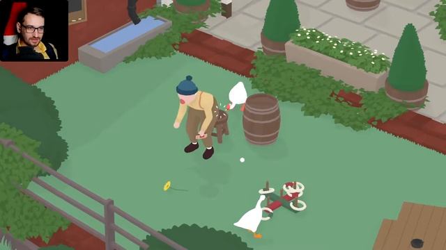 ► Untitled Goose Game прохождение на двоих на одном ПК: СТРИМ №1 смотреть онлайн