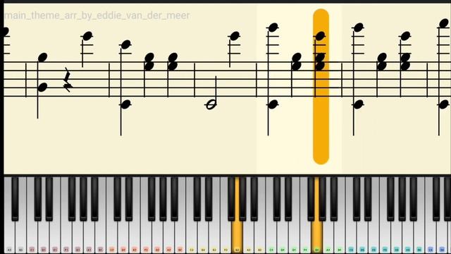 обучение пианино Гарри Поттер + ноты by piano смотреть онлайн
