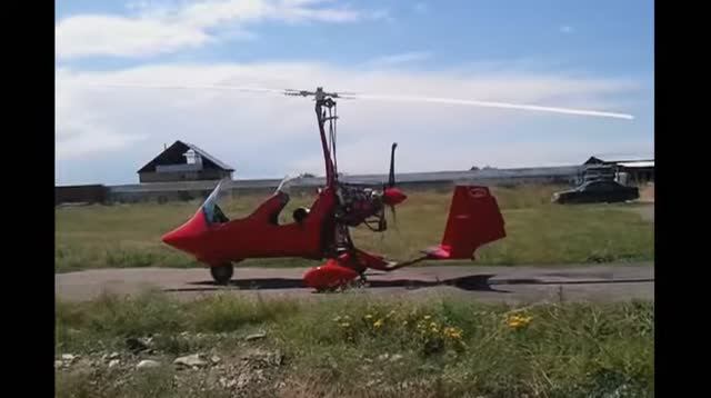 Autogyro In Almaty, Kazakhstan