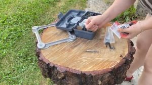 DIY  Бюджетный Столик из спила березы | своими руками