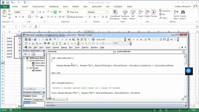 Setting borders in Excel VBA смотреть онлайн