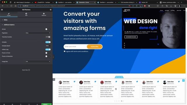 Continuous Smooth Slider Or Carousel In Elementor #noplugin