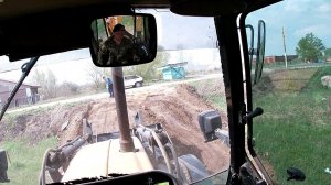 Делаю съезд с дороги.