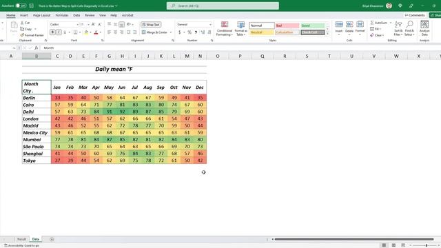 There is No Better Way to Split Cells Diagonally in Excel! смотреть онлайн