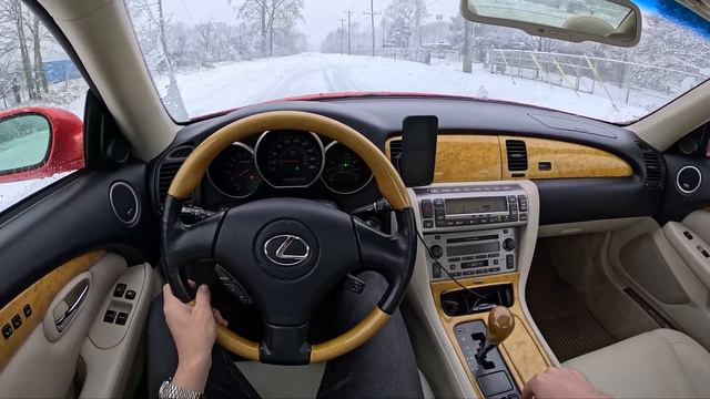 2005 Lexus SC 430 in the Snow - POV Michelin Cross Climate 2 Driving Impressions смотреть онлайн