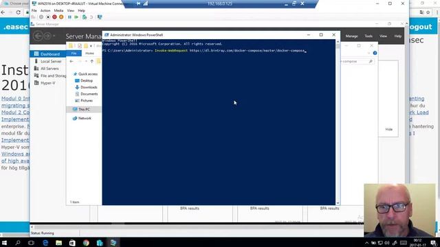 Installation av Docker Compose på Windows Server 2016 смотреть онлайн