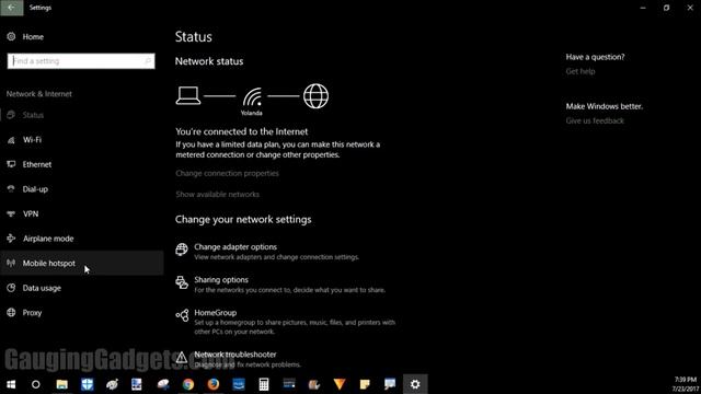How To Turn Windows 10 Into A Hotspot - Windows 10 Tutorial смотреть онлайн