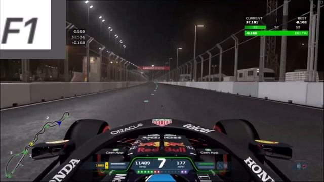Lap of Jeddah Street Circuit (Formula 1 Saudi Arabian GP) 🇸🇦 смотреть онлайн