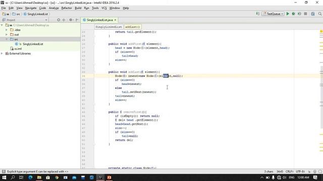 4- شرح Singly linked list باستخدام Java смотреть онлайн
