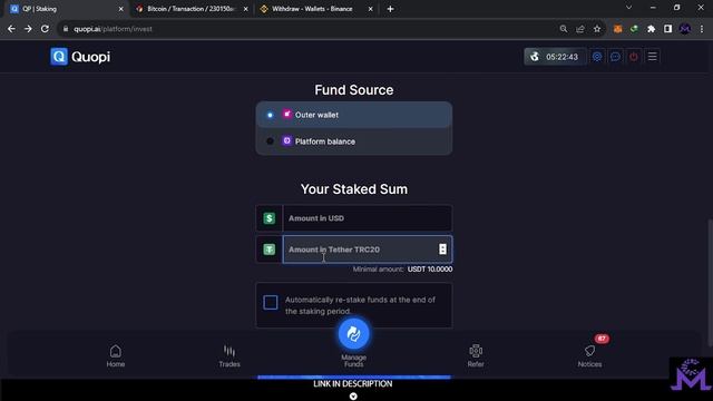 quopi AI Withdraw And Deposit Crypto Funds Live Tutorial P2 смотреть онлайн