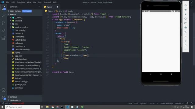 Cara Membuat ScrollView dengan React Native смотреть онлайн