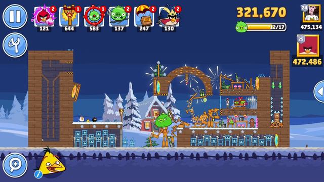 Angry Birds Friends Level 1 Tournament 1337 three stars NO POWER-UP walkthrough 2024-01-01 смотреть онлайн