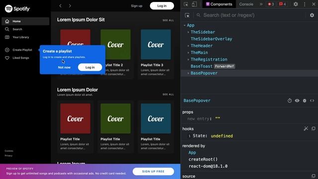 React JS Tailwind CSS Spotify клон #53 - Исчезновение всплывающего блока смотреть онлайн