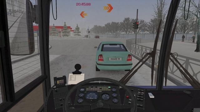 OMSI 2. Маршрут по карте Новосибирск на МАЗ 103! смотреть онлайн