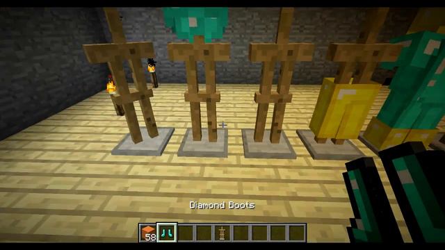 How To Make And Use Armor Stand Minecraft 1.8 - Armour Stand смотреть онлайн