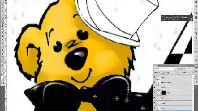 Новогодний арт по FNaF с чиби-аниматрониками смотреть онлайн