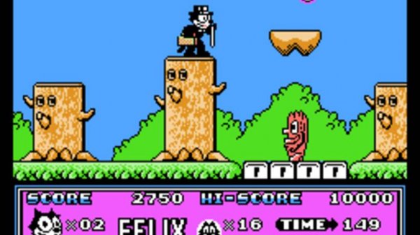 Felix the Cat - Кот Феликс (NES) Dendy - Полное прохождение (LongPlay) [1080p] [60FPS]