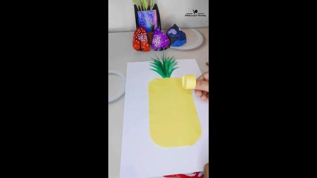 How To Make 3d Origami Pineapple || Diy Pineapple Craft || Paper Folding Pineapple