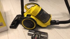 Karcher VC3 бытовой безмешковый пылесос, обзор владельца. Умный дом и котики
