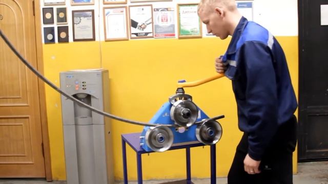 Трубогиб ручной START. 3-х роликовый трубогибочный станок. Гибка трубы в дугу. смотреть онлайн