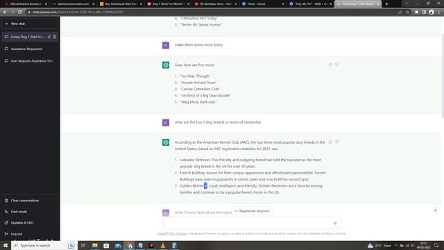 Chat GPT से Copy-Paste करो ऐसे T-Shirts Design बनाओ - इतना ?? पैसा ❌ No Face - 100% Working✅ смотреть онлайн