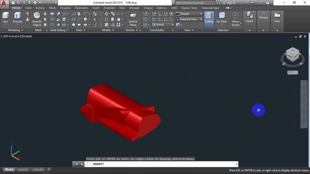 AutoCAD 3D, How to draw car mirror glass, 3D car, mirror glass part #4 смотреть онлайн