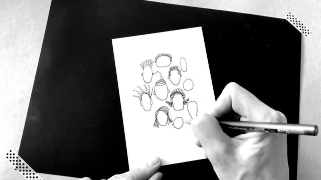 Рисуем стилизованные портреты с педагогом школы дизайна "Рыжий Кот" @sofyashibanova смотреть онлайн