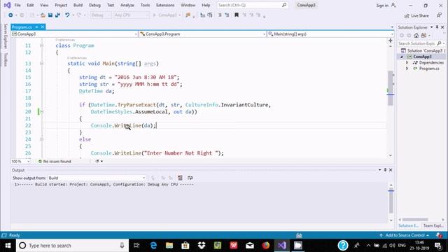 How to use TryParseExact Method C# смотреть онлайн