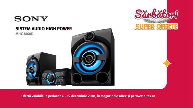 Sistem audio High Power SONY - Sărbători cu super oferte смотреть онлайн