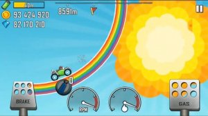Hill Climb Racing: Rainbow + Electric Car - 11219m