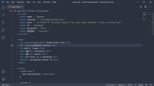 Svelte Tutorial - 8 - Binding Classes смотреть онлайн