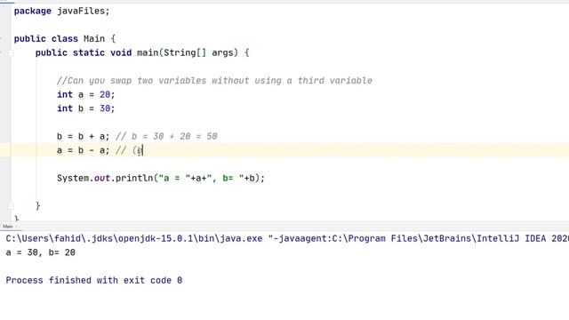 Can you swap two variables WITHOUT using a third variable? |Java Job Interview Questions And Answer смотреть онлайн