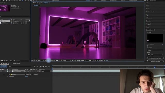 Вырезать объекты из видео в After Effect 2019. смотреть онлайн