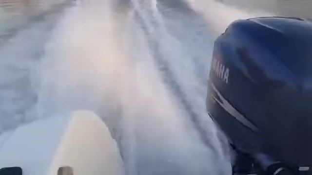 Yamarin 64 DC, работа мотора ямаха 200 л.с, 4-такта, 57 моточасов