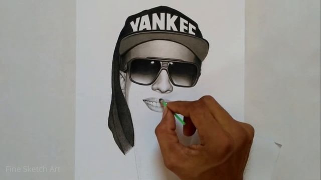 Drawing Daddy Yankee |Timelapse| |Fine Sketch Art| смотреть онлайн
