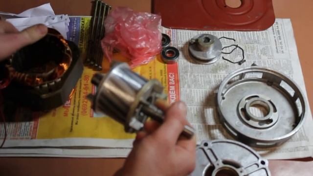 Асинхронный однофазный двигатель в генератор Часть 1 из 6 смотреть онлайн