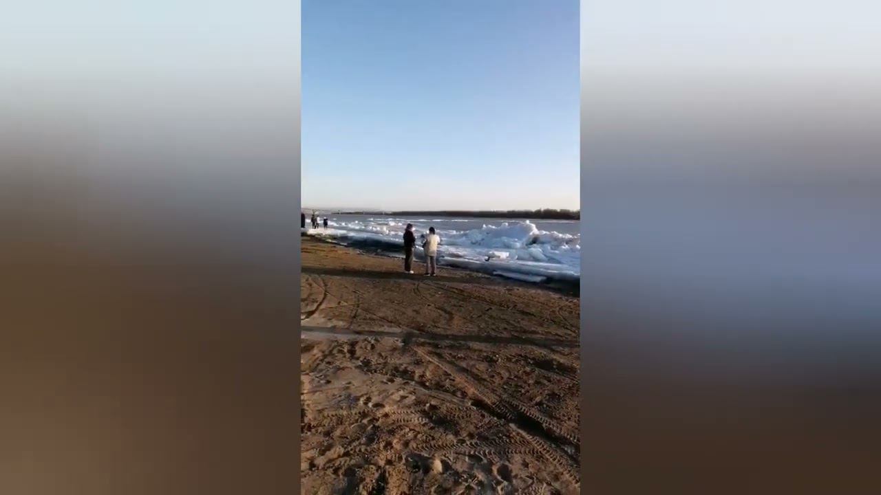 Ледоход на Иртыше 2023.ТОБОЛЬСК