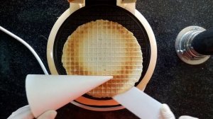 как приготовить вафельные рожки с кремом