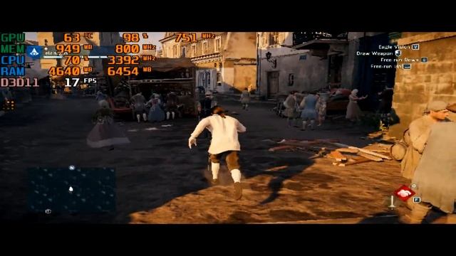 Assassin Creed Unity in i3-3240 6 GB RAM AMD Radeon HD 5500 Series (OC) смотреть онлайн