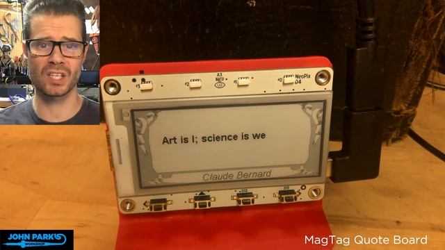 JOHN PARK'S WORKSHOP LIVE 11/19/20 MagTag Quote Board @adafruit @johnedgarpark #adafruit смотреть онлайн